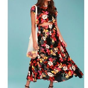 Free People Sundown Top and Skirt Set Sz Small